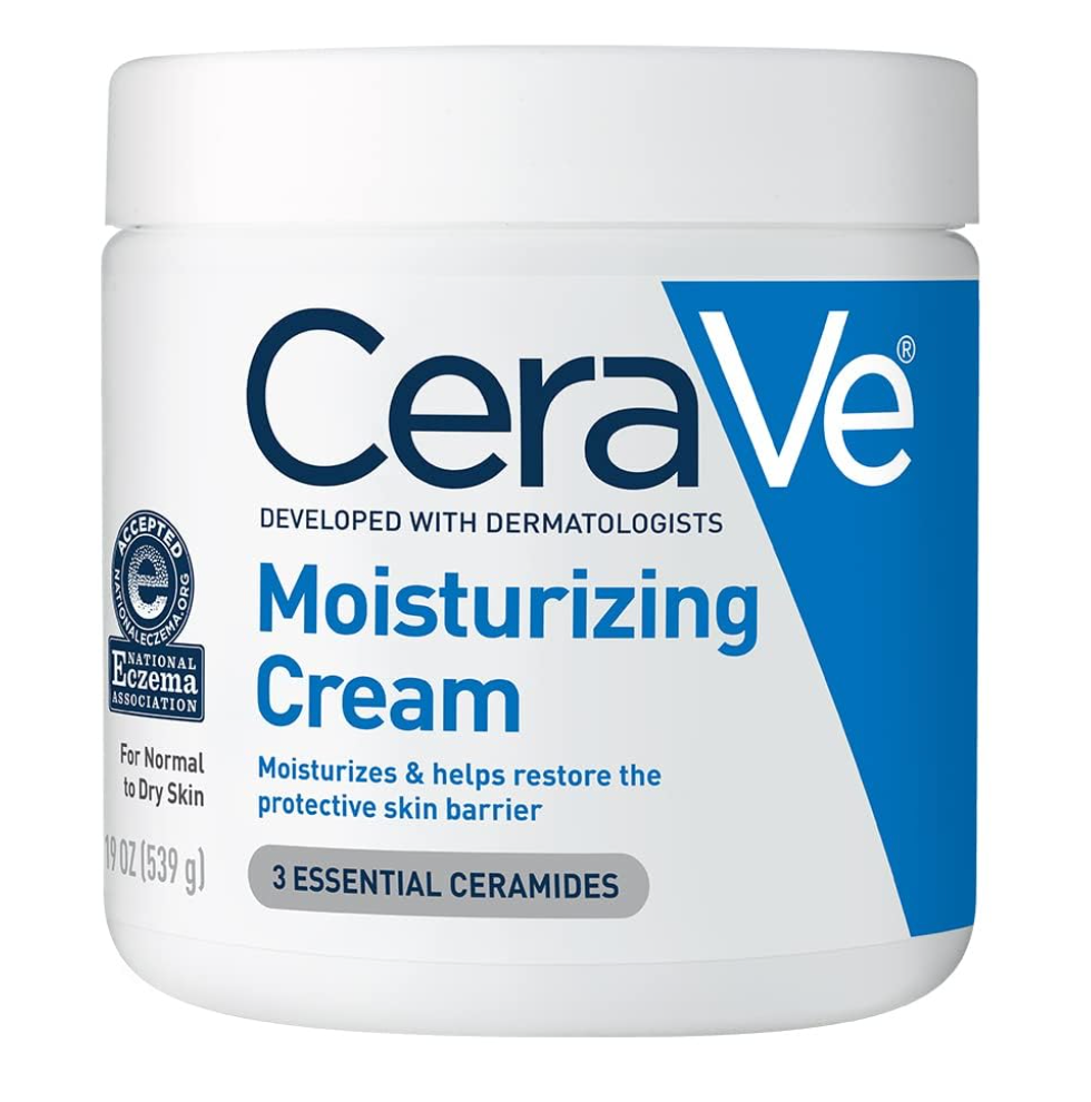CeraVe Moisturizing Cream, Body and Face Moisturizer for Dry Skin